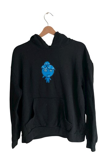 Kadın Baskılı Kapüşonlu Sweatshirt