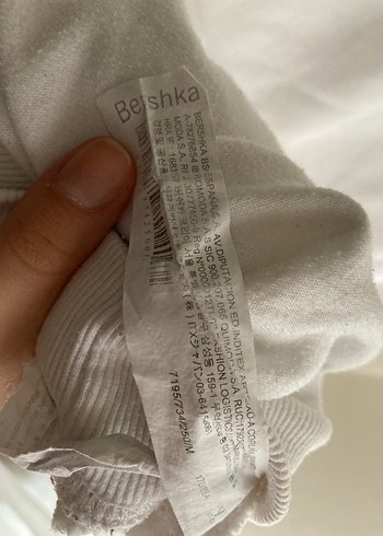 Bershka Bershka Beyaz Rahat Kesim Kadın Sweatshirt