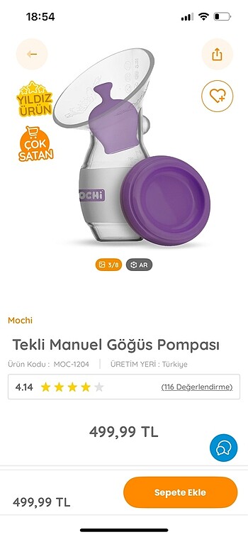  Beden Renk Mochi süt toplama