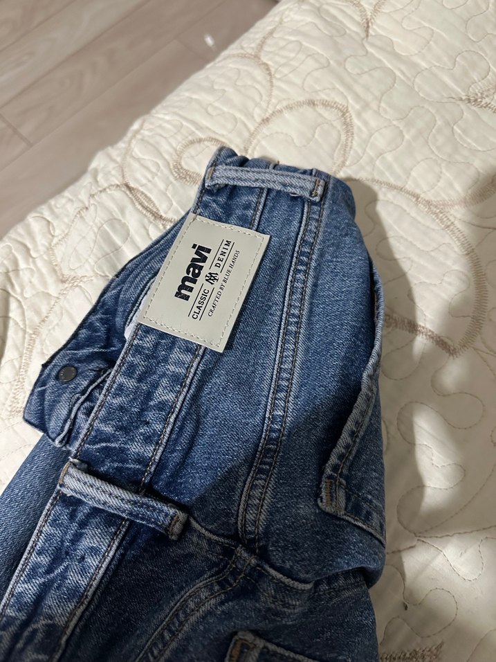 Mavi Kadın Denim Midi Boy Kot Pantolon - Görsel 3