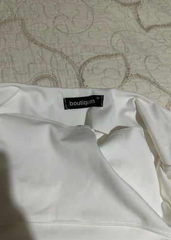 Kadın Beyaz Kolsuz Keten Bluz - Görsel 2