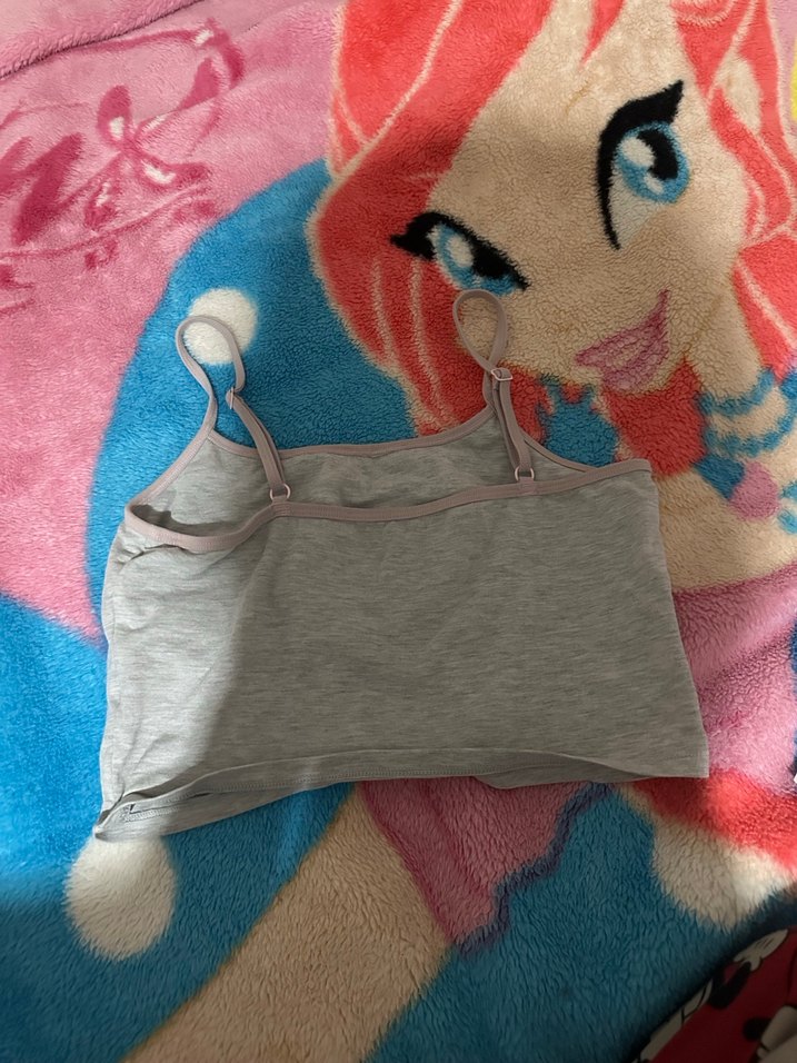 Gri Baskılı İnce Askılı Kadın Atlet - Görsel 2