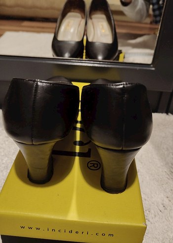 38 Beden Klasik Siyah Kadın Topuklu Ayakkabı - Görsel 3