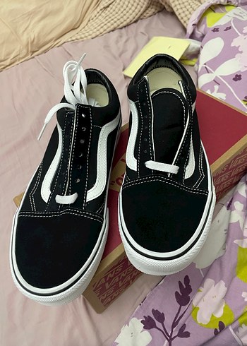 Vans Vans Old Skool Kadın Spor Ayakkabı Siyah/Beyaz