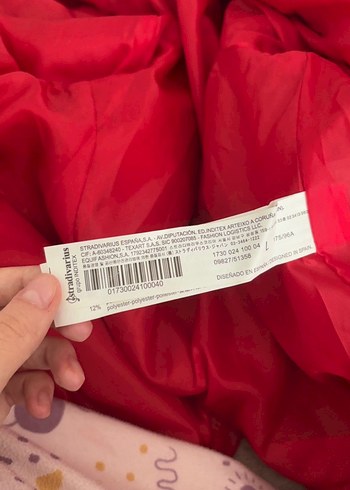 l Beden Stradivarius kırmızı deri ceket