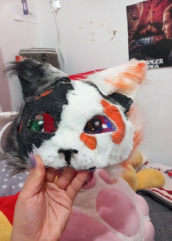 therian mask calico - Görsel 3