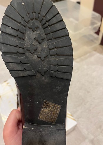 Bordo Parlak Leopar Desenli Kız Loafer - Görsel 6