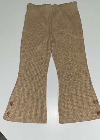 Kız Çocuk Fit Örme Tayt pantolon - Görsel 4