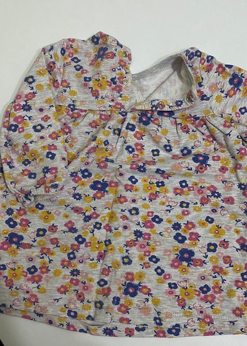 Çiçek Desenli Uzun Kollu Kız Elbisesi - Görsel 3