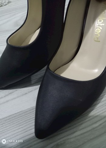 Klasik Siyah Stiletto Topuklu Kadın Ayakkabı - Görsel 3