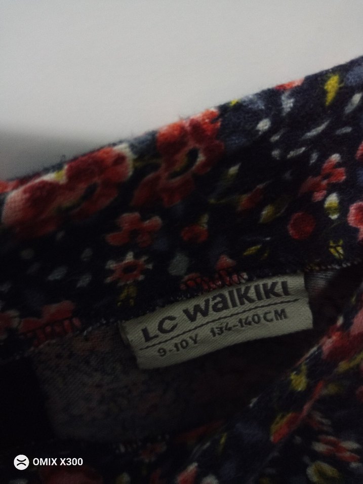 Çiçek Desenli Uzun Kollu Kız Elbisesi - Görsel 4