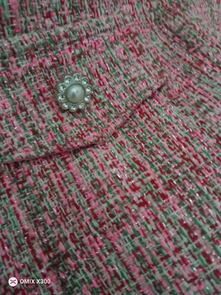 Düğmeli Pembe Vintage elbise - Görsel 3