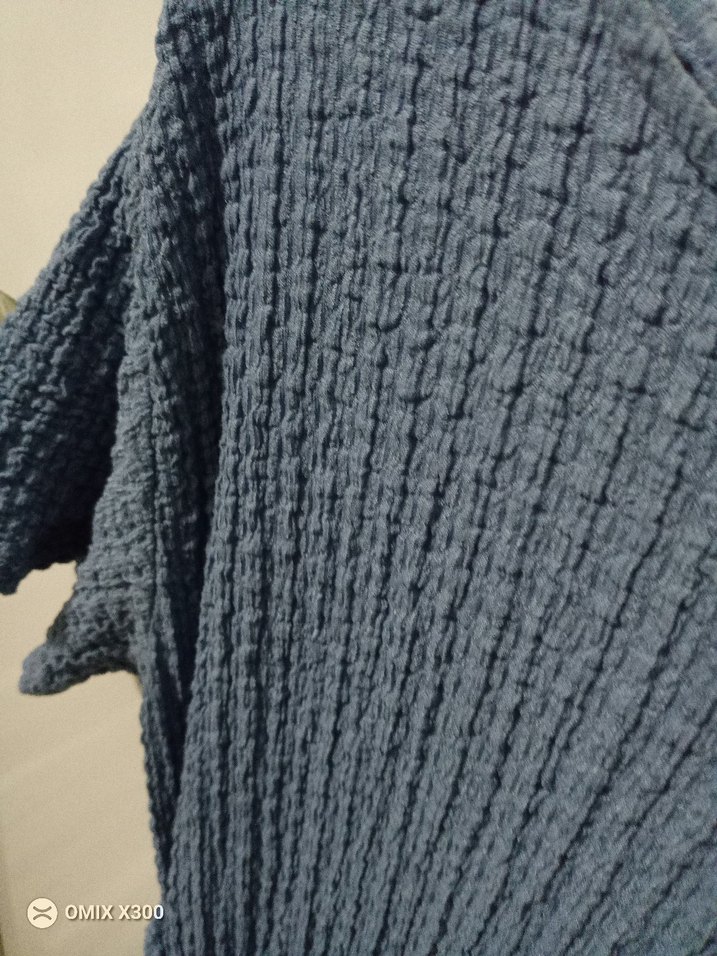 Mavi Triko Keten Tulum - Görsel 2