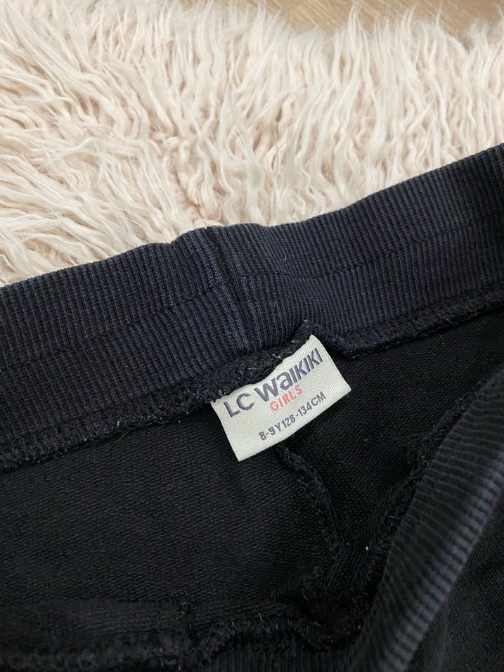 Siyah Kadın Spor Paça Detaylı Sweatpant - Görsel 3