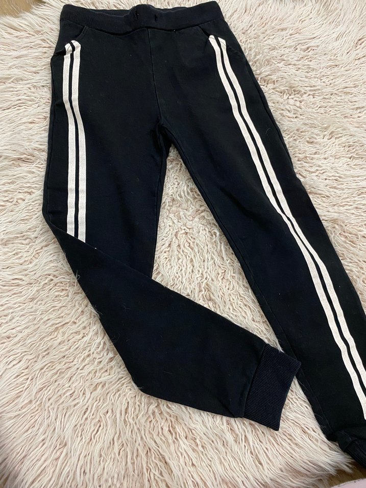 Siyah Kadın Spor Paça Detaylı Sweatpant - Görsel 2