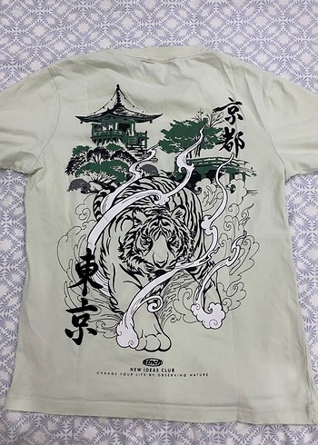 Pamuklu, Baskılı, Gri Erkek Tişört - Görsel 4