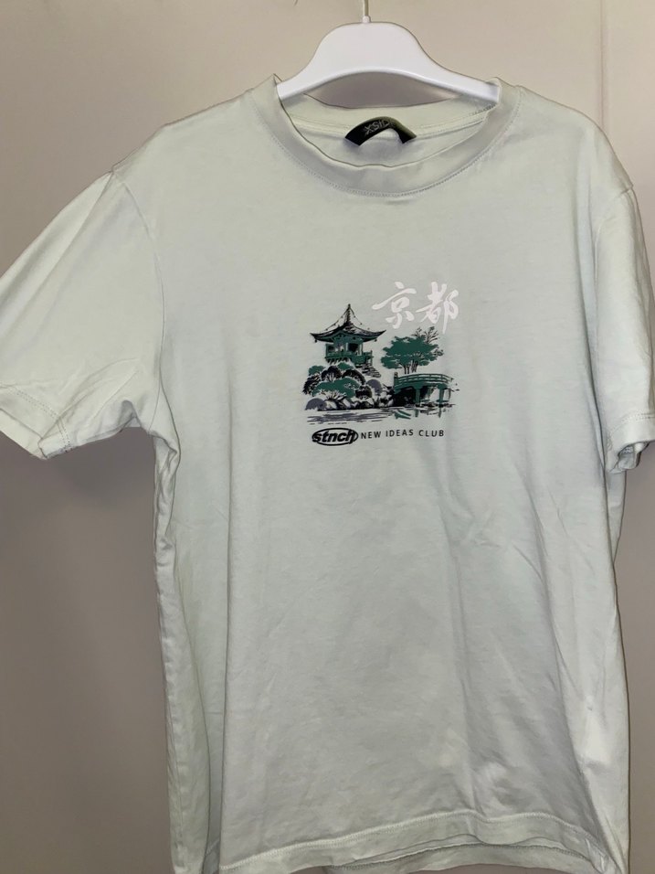 Pamuklu, Baskılı, Gri Erkek Tişört - Görsel 2