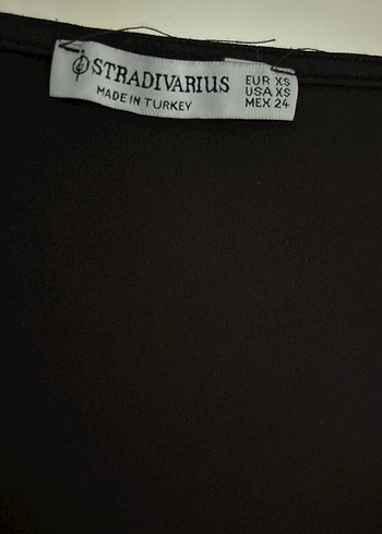 Siyah V Yaka Uzun Kollu Drapeli Bluz - Görsel 7