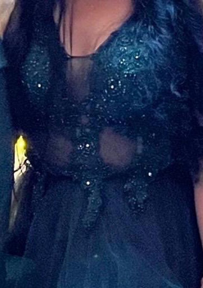 Uzun Yeşil Drapeli Kadın Abiye Elbise - Görsel 3