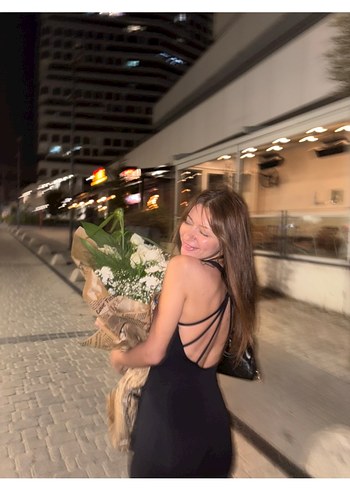 xs Beden Siyah Parlak Mini Askılı Tulum