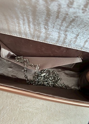 Diğer Bej Deri Kadın Clutch Çanta