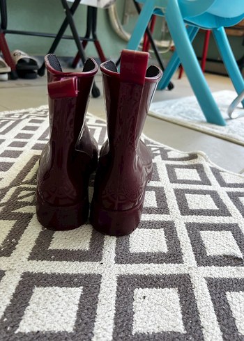 Deichmann Bordo Kadın Blok Topuklu Bot