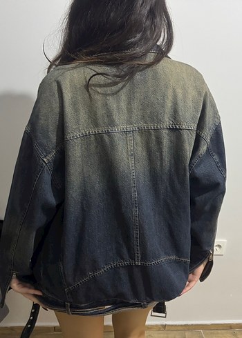 Kemerli Kadın Denim Ceket - Görsel 3