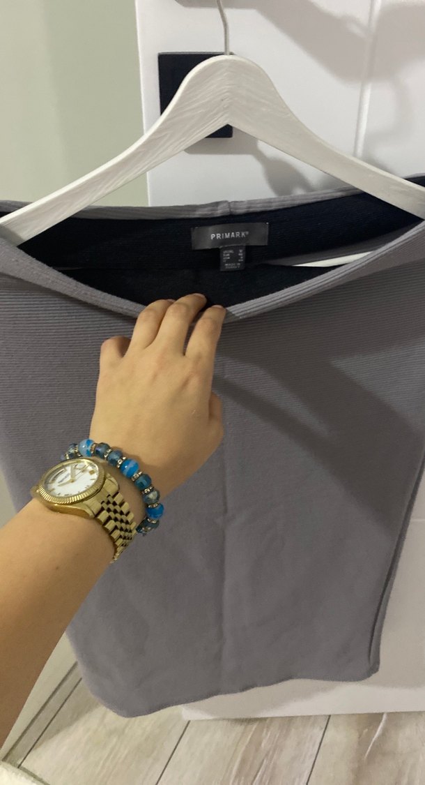 Gri Midi ligralı etek - Görsel 2