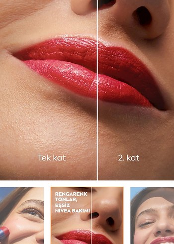 Nivea Kırmızı Dudak ve Yanak Bakım Stick SPF30 - Görsel 7