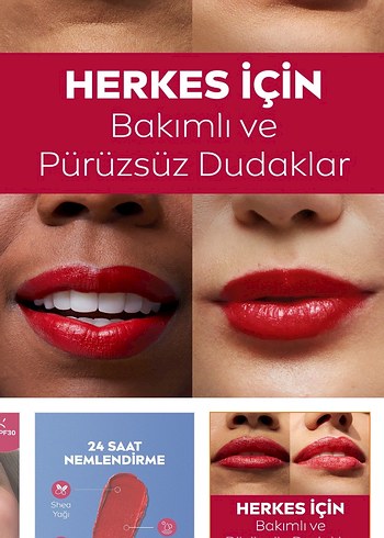 Nivea Kırmızı Dudak ve Yanak Bakım Stick SPF30 - Görsel 9