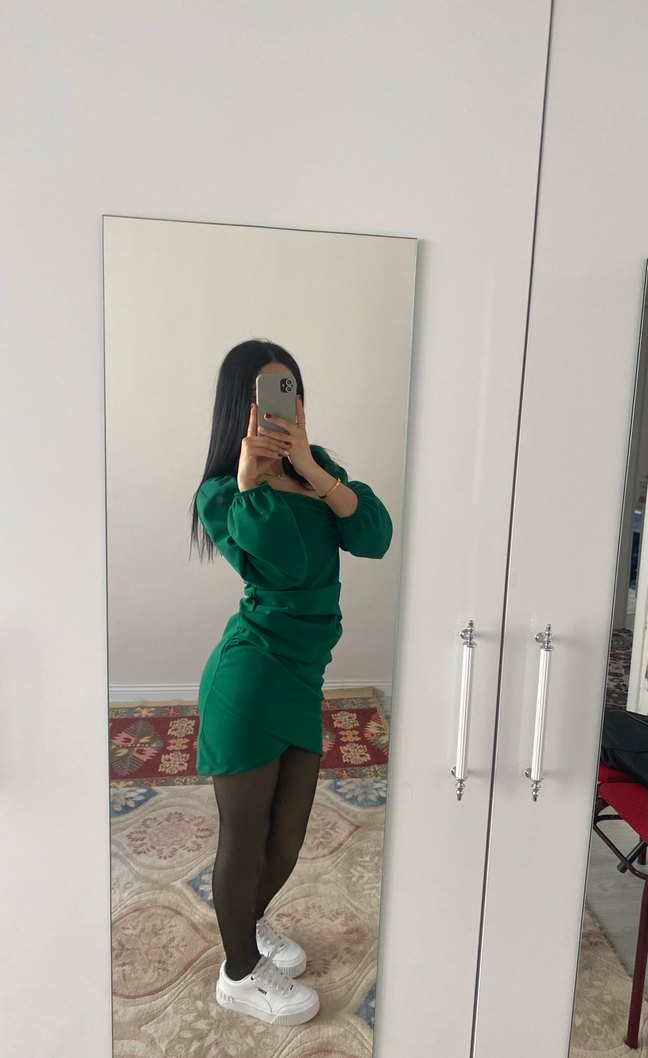 Yeşil elbise temiz - Görsel 2