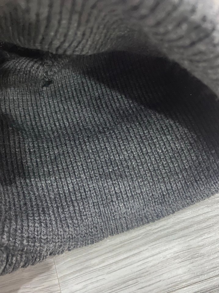 Gri Örgü Yün Kadın Bere - Görsel 2
