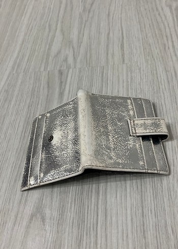 Kemerli Gri Deri Yılan Desenli Kadın Cüzdanı - Görsel 3