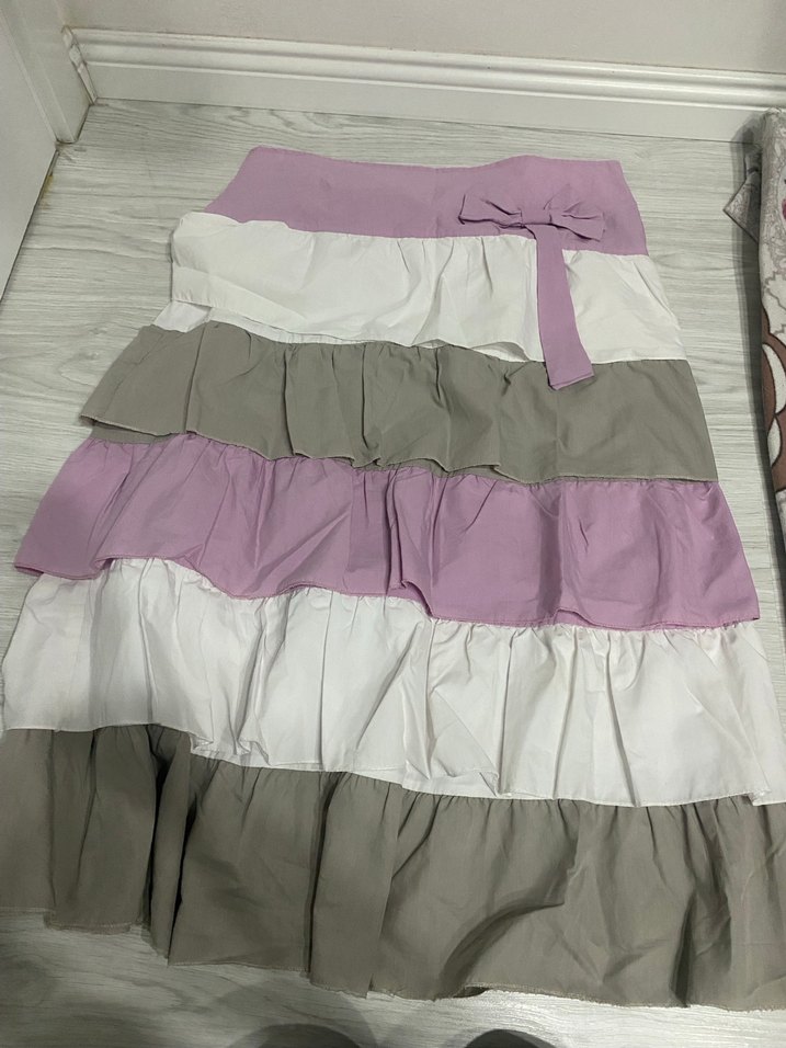 Bohem Tarz Midi Hamile Etek - Görsel 2