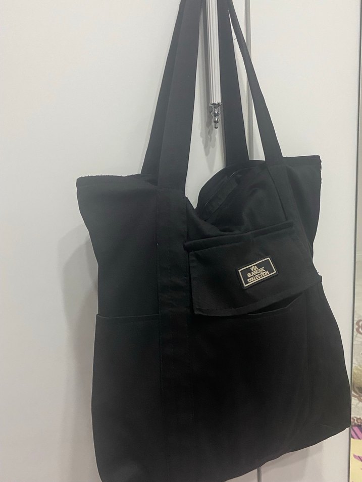 Siyah Fermuarlı Minimalist Kadın Çanta - Görsel 2