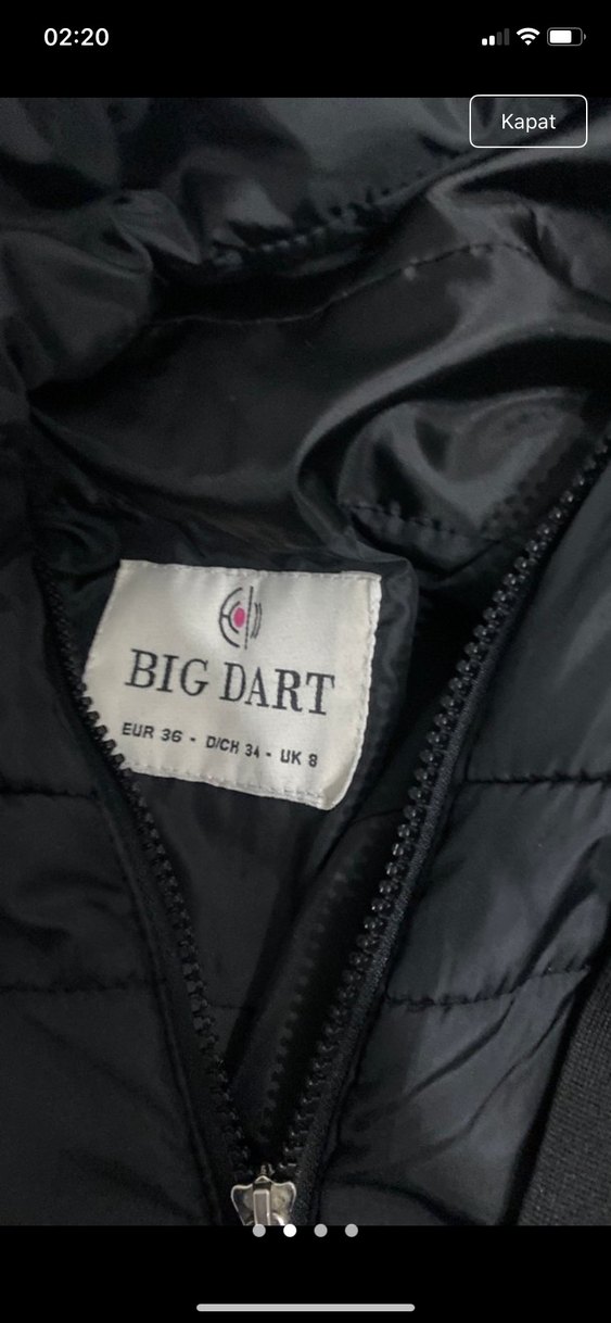 Siyah Kapüşonlu Kısa Kadın Kış Montu - Görsel 2