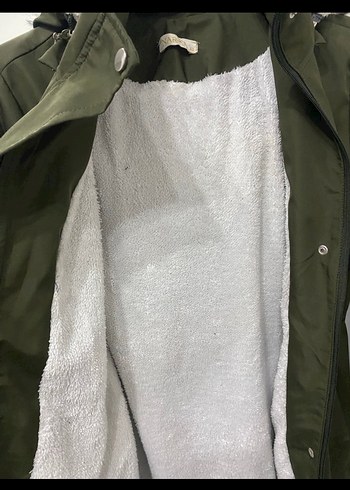 Kadın Haki Kısa Kürklü Sokak Stili Mont - Görsel 5