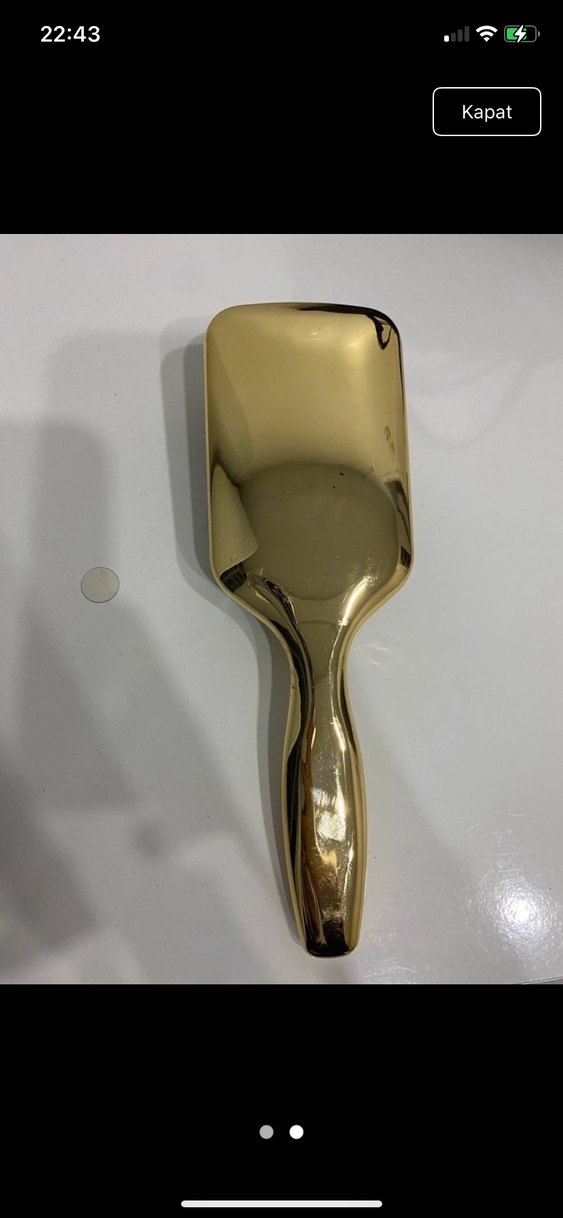 Altın Renkli Saç Fırçası - Görsel 2