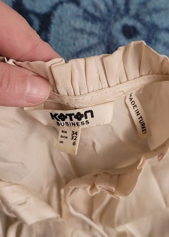 Bej Kadın Keten Salaş Gömlek - Görsel 2