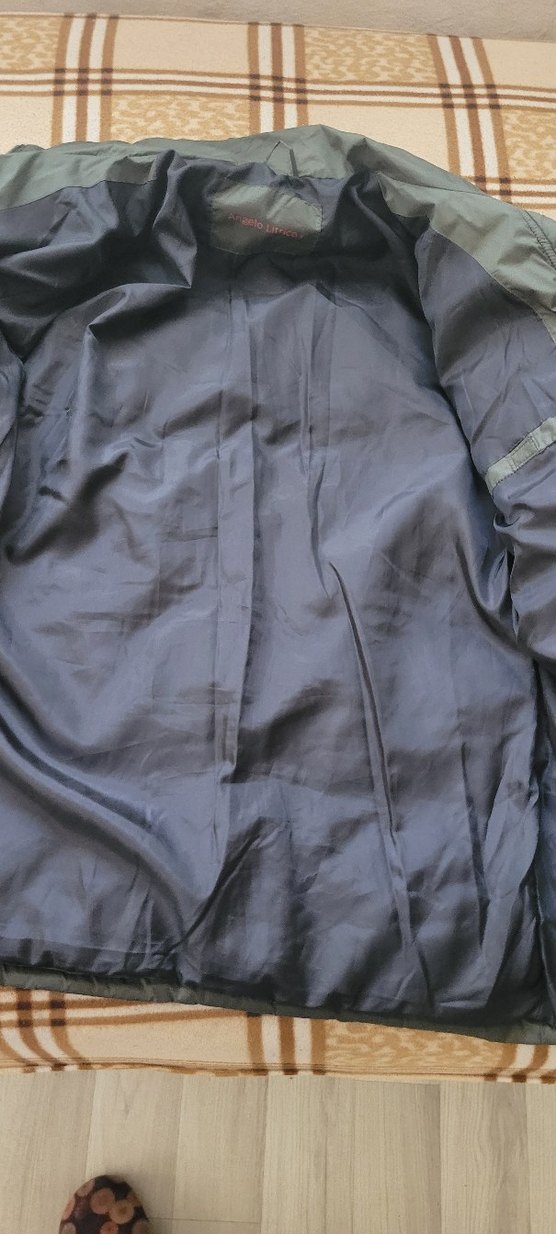 Düğmeli Gri Erkek Midi Mont - Görsel 3