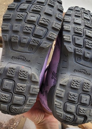 Kız Çocuk Mor Yılan Desenli Kaymaz Bot - Görsel 4