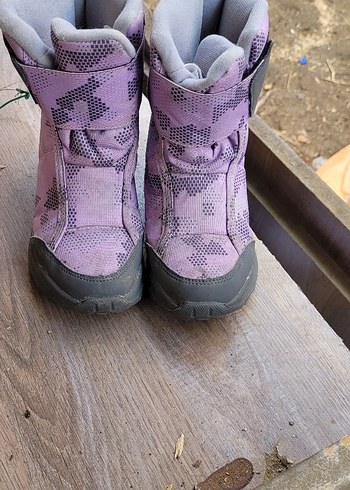 Kız Çocuk Mor Yılan Desenli Kaymaz Bot - Görsel 2