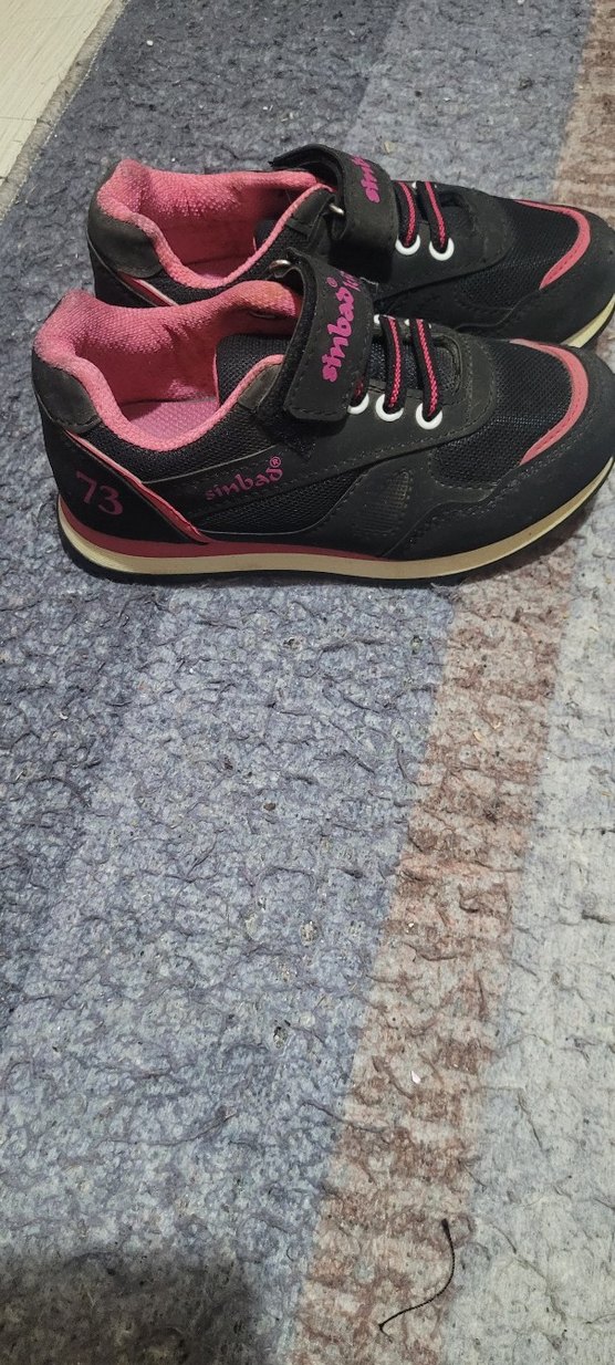 Kız Çocuk Pembe Velcro Spor Ayakkabı - Görsel 2