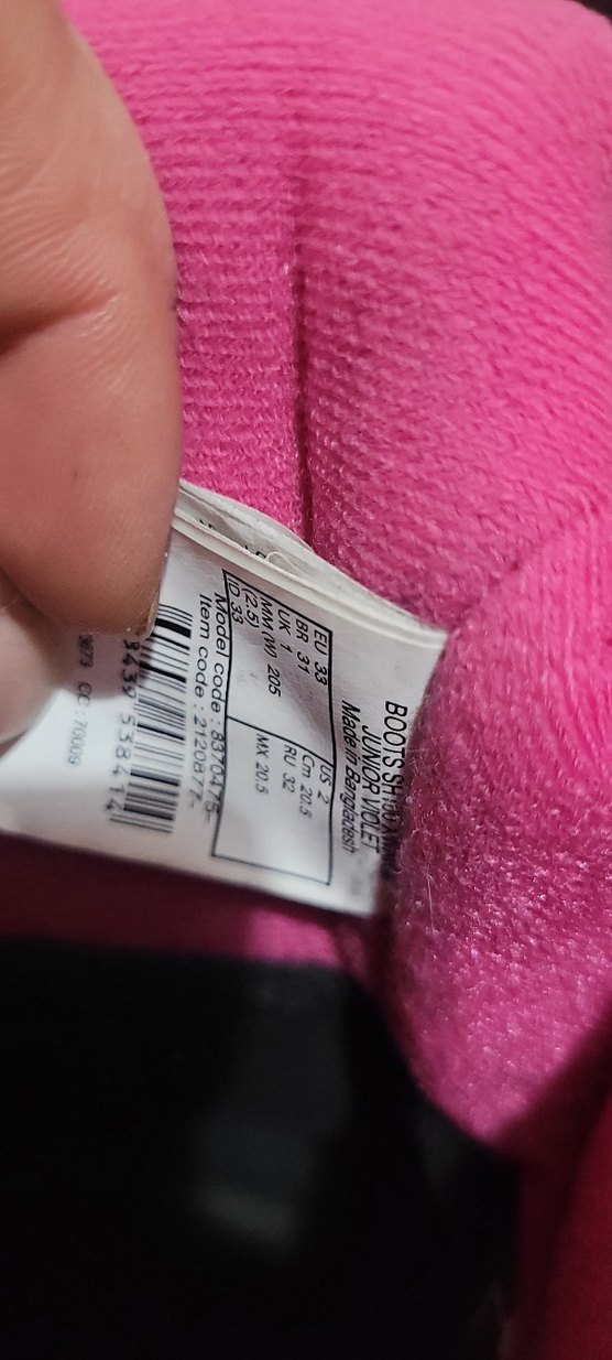 Kız Çocuk Mor Cırtlı Sokak Botu - Görsel 3