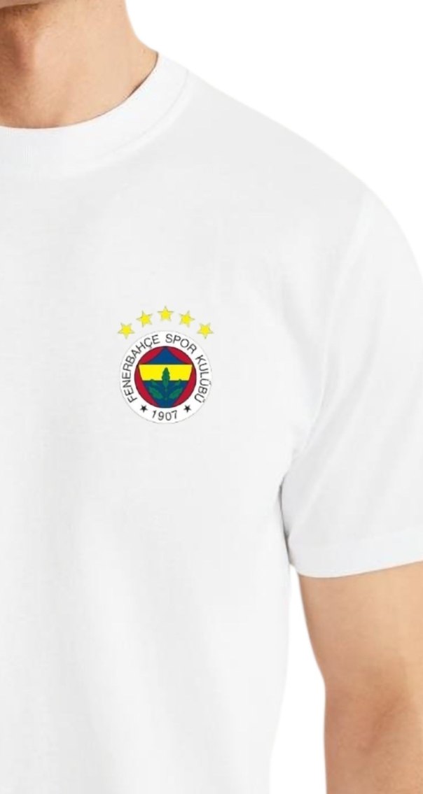Fenerbahçe Beyaz Erkek Kısa Kollu Tişört - Görsel 2