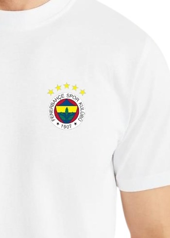 Beyaz Erkek Kısa Kollu Pamuklu Tişört - Görsel 2