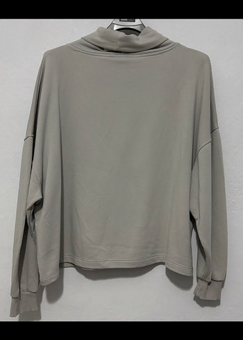 Mavi Gri Baskılı Kadın Sweatshirt
