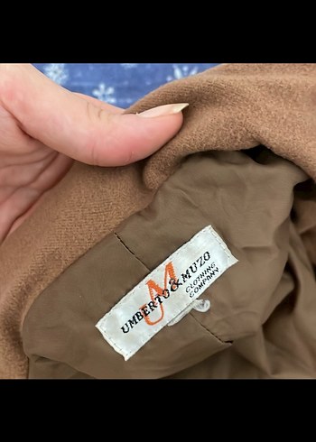 m Beden Düğmeli Kahverengi Süet Midi Kadın Ceket blazer