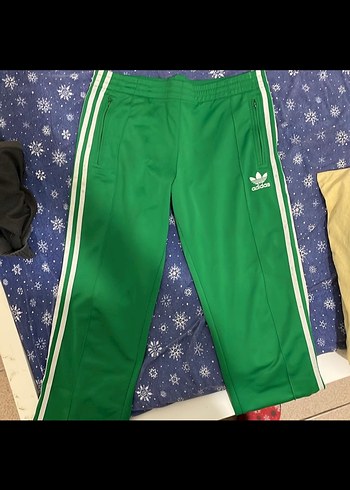 38 Beden yeşil Renk Yeşil Fermuarlı Kadın Eşofman Altı Adidas
