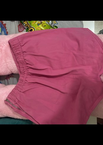 Pembe  Şortu  etek - Görsel 4